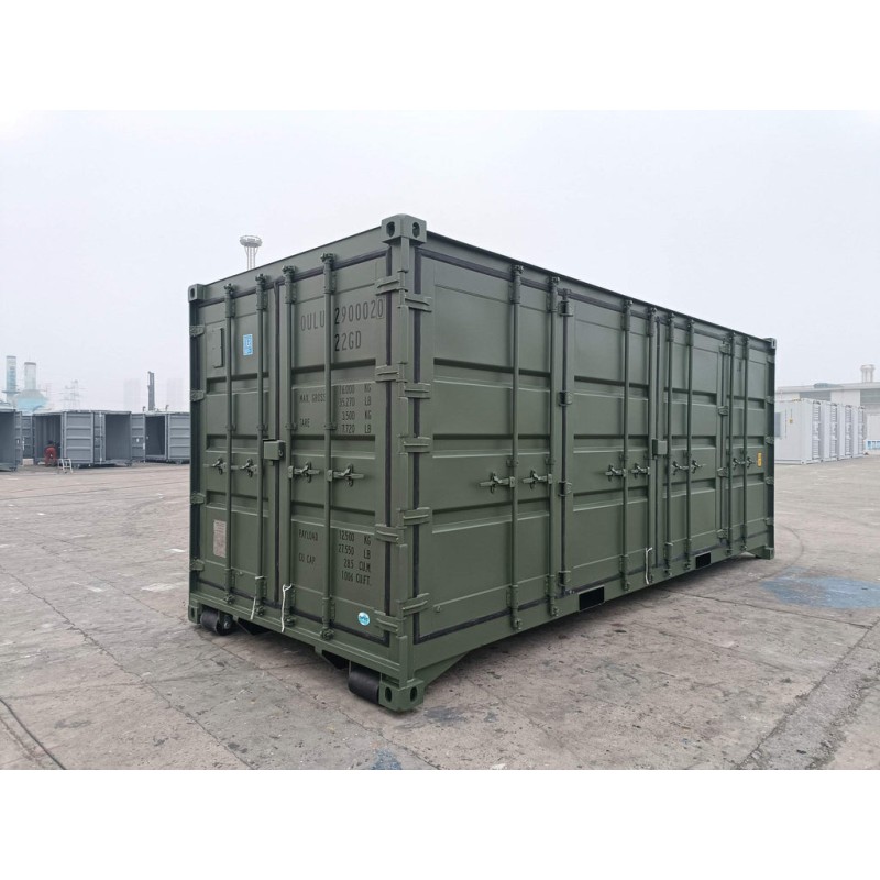 Contenedor de 20 pies con acceso lateral completo