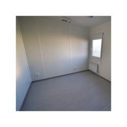 Unidad de stock 6×3 metros con ventanas lado largo izquierdo RAL 7016