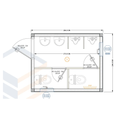 Unidad Sanitair 2.98 X 2.43
