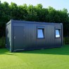 Modulo 6×3 metros con aseo y cocina RAL 7016