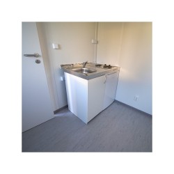 Modulo 6×3 metros con aseo y cocina RAL 7016